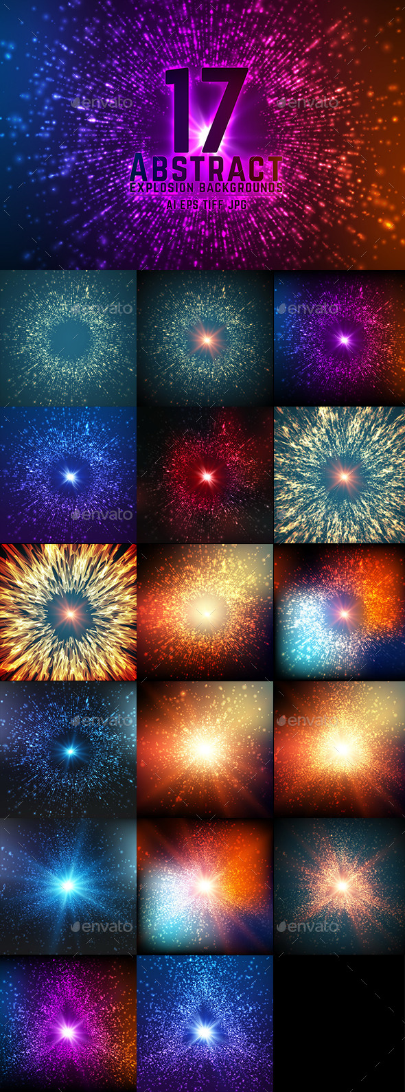 17 Abstract Explosion Backgrounds 17 Abstract Explosion Backgrounds
