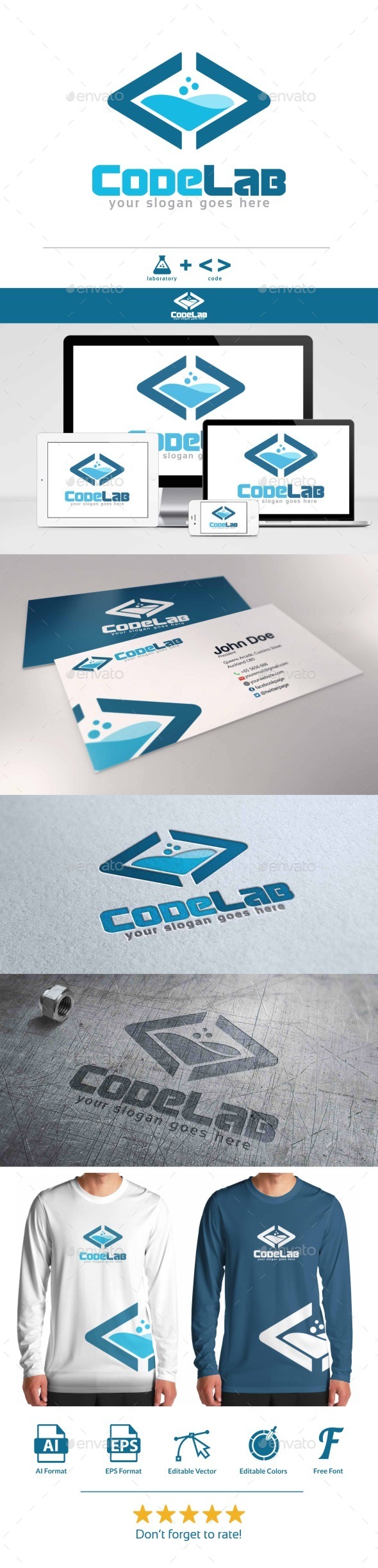 GraphicRiver Code Lab Logo 9455281 GraphicRiver Code Lab Logo 9455281
