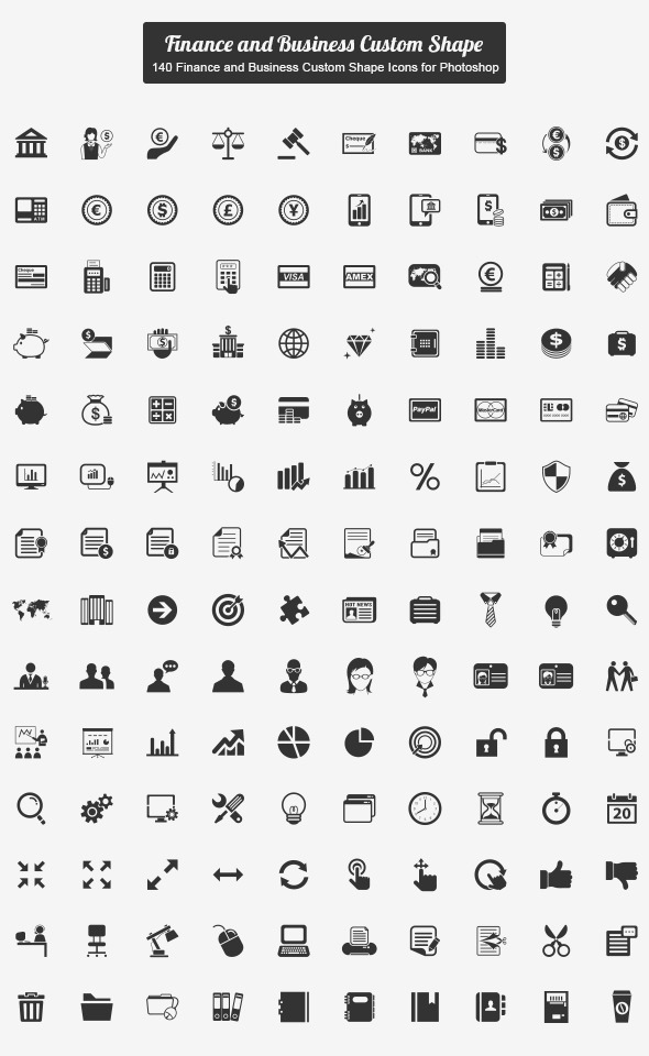 GraphicRiver 140 Finance and Business Custom Shape #2 9455979 GraphicRiver 140 Finance and Business Custom Shape #2 9455979