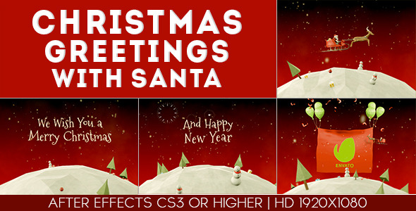 Christmas Greetings with santa Christmas Greetings with santa