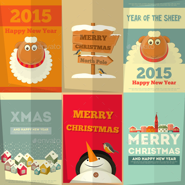 GraphicRiver New Year Cards 9456860 GraphicRiver New Year Cards 9456860