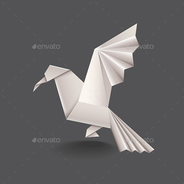 GraphicRiver Origami Bird 9457363 GraphicRiver Origami Bird 9457363