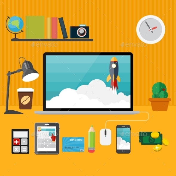 GraphicRiver Quick Start Up Flat Concept Vector Illustration 9457365 GraphicRiver Quick Start Up Flat Concept Vector Illustration 9457365