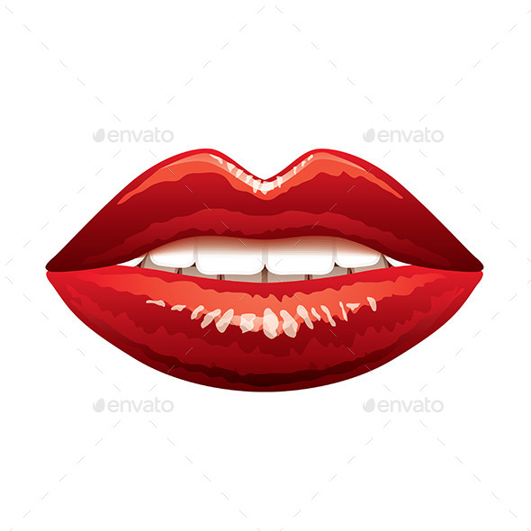 GraphicRiver Red Lips 9457372 GraphicRiver Red Lips 9457372