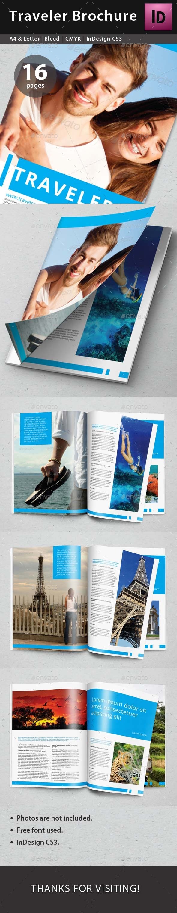 GraphicRiver Traveler Brochure 9376719 GraphicRiver Traveler Brochure 9376719