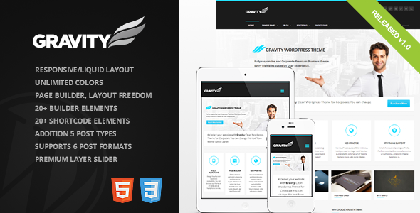 Gravity Business Theme for Creative & Corporate Gravity Business Theme for Creative & Corporate
