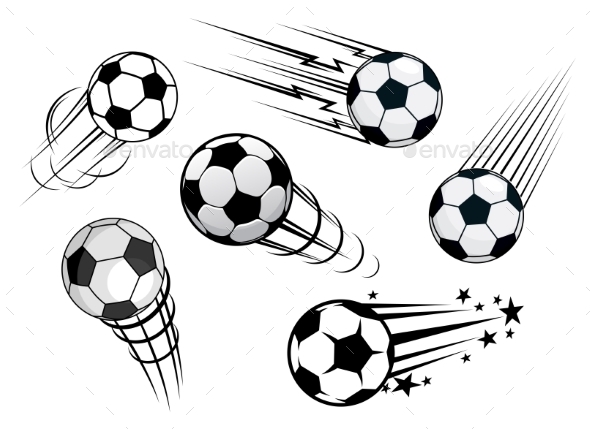 GraphicRiver Speeding Footballs or Soccer Balls 9459655 GraphicRiver Speeding Footballs or Soccer Balls 9459655