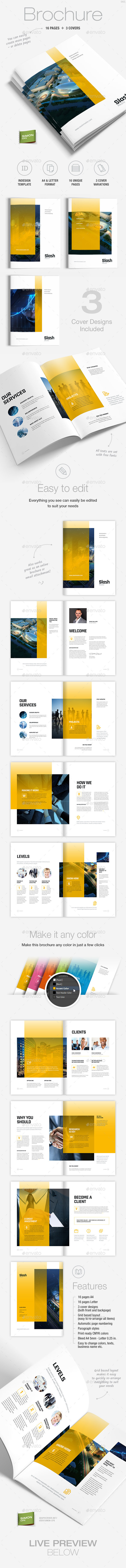 GraphicRiver Brochure Template A4 and Letter Slash 9460030 GraphicRiver Brochure Template A4 and Letter Slash 9460030