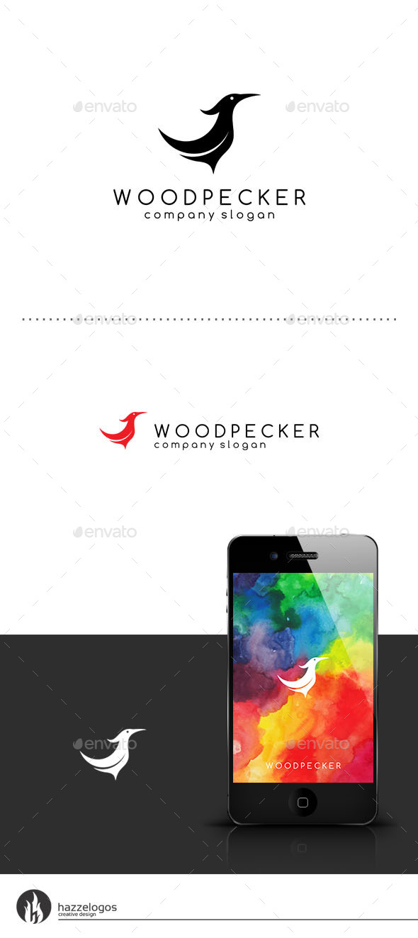 Woodpecker Logo (Animals)