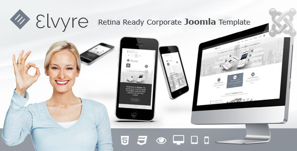 Elvyre - Retina Ready Joomla Template