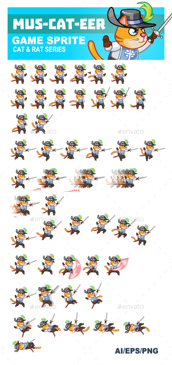 Mus-cat-eer Game Sprite Mus-cat-eer Game Sprite