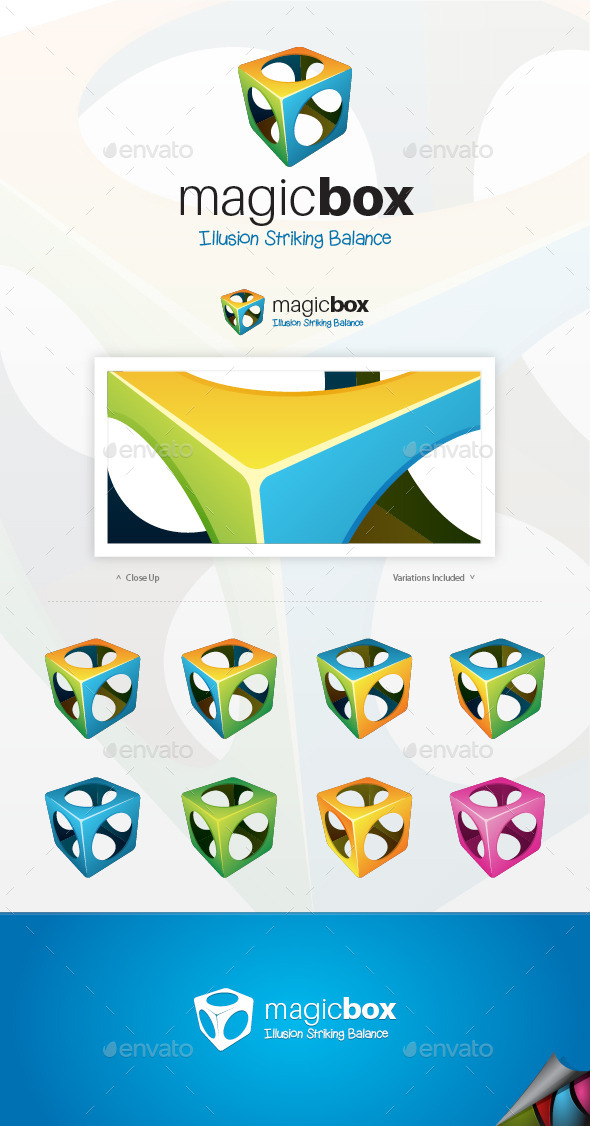 GraphicRiver Magic Box Logo 9463772 GraphicRiver Magic Box Logo 9463772