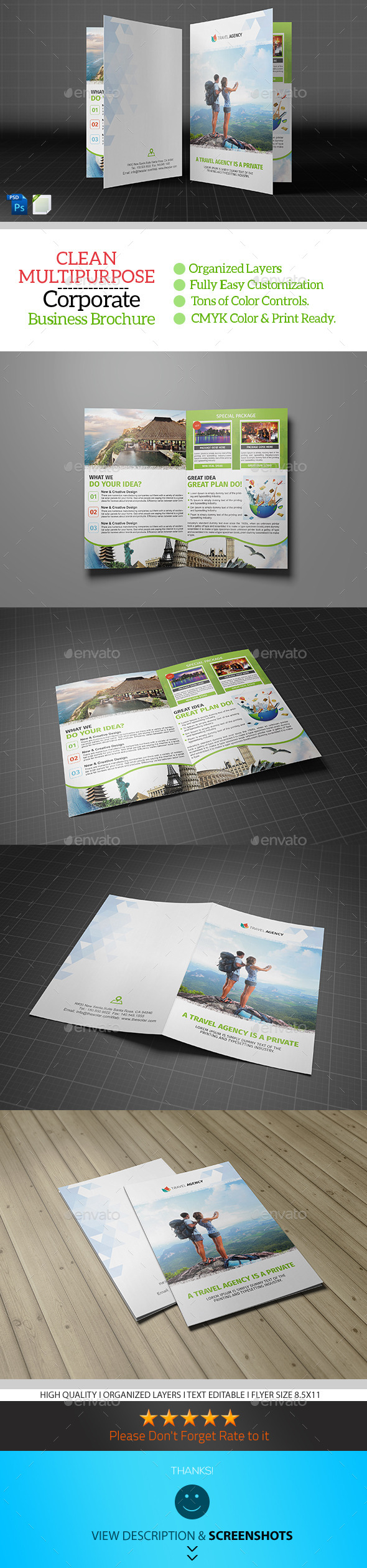 GraphicRiver Holiday Travel Agency Bifold Brochure 9347873 GraphicRiver Holiday Travel Agency Bifold Brochure 9347873
