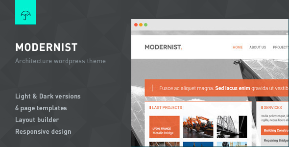 Modernist - Architecture&Engineer Wordpress Theme