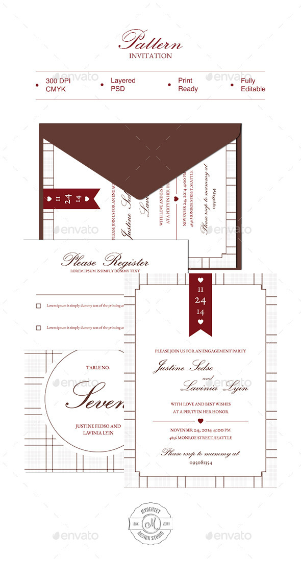 GraphicRiver Pattern Invitation 9464672 GraphicRiver Pattern Invitation 9464672