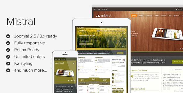 Mistral Responsive Joomla Template Mistral Responsive Joomla Template