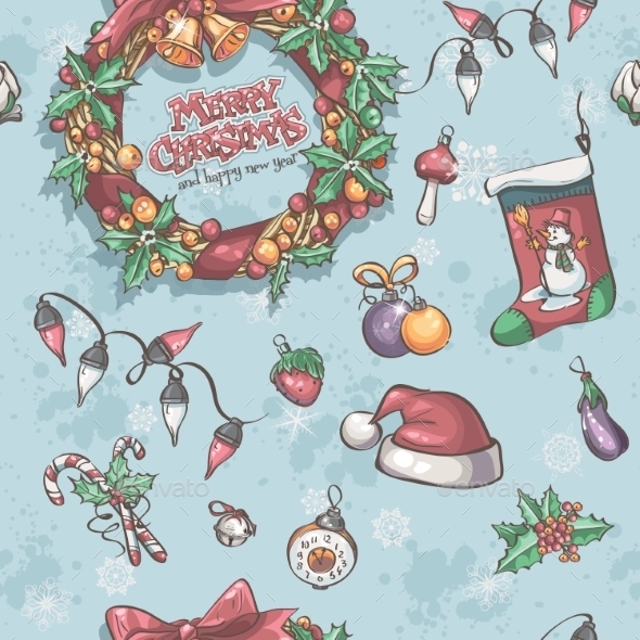 GraphicRiver Seamless Holiday Pattern 9468259 GraphicRiver Seamless Holiday Pattern 9468259