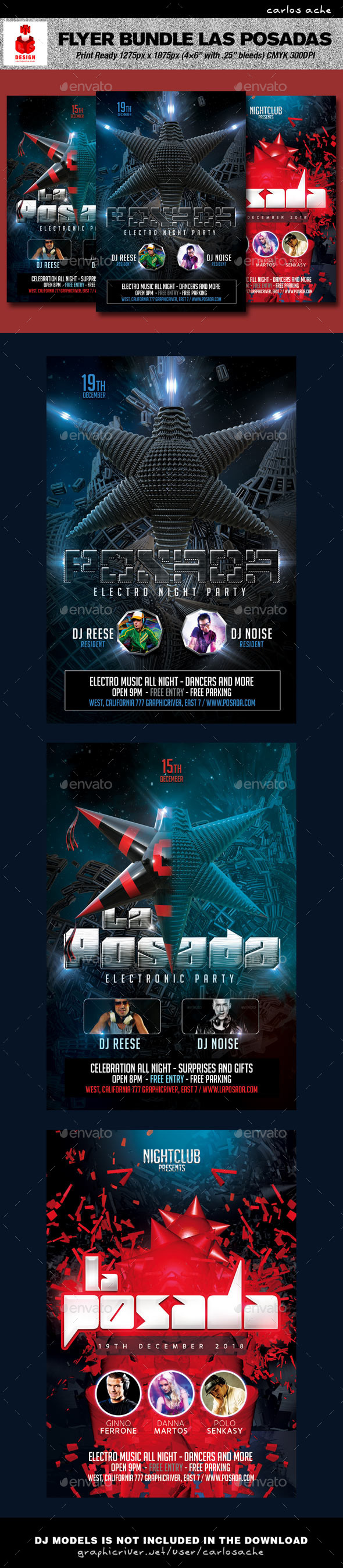 GraphicRiver Las Posadas Flyer Bundle 9434213 GraphicRiver Las Posadas Flyer Bundle 9434213