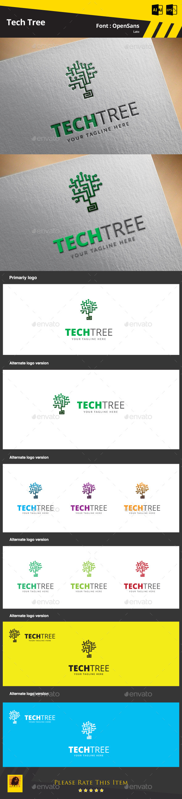 GraphicRiver Tech Tree Logo Template 9469528 GraphicRiver Tech Tree Logo Template 9469528