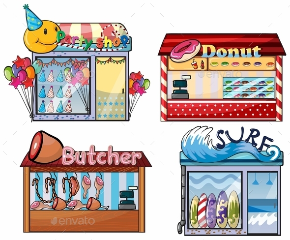 GraphicRiver Shops Set 9469990 GraphicRiver Shops Set 9469990