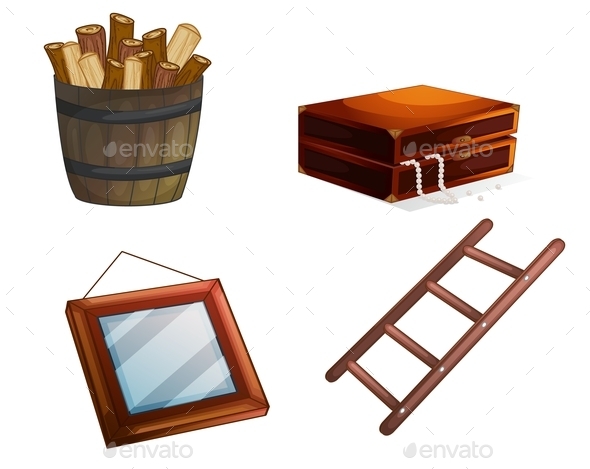 GraphicRiver Various Wooden Objects 9469994 GraphicRiver Various Wooden Objects 9469994