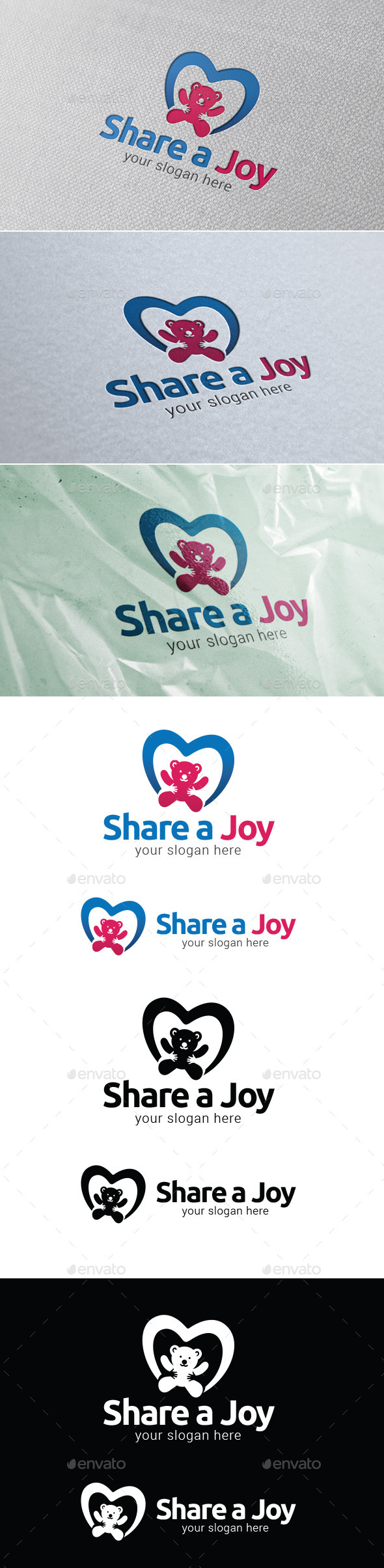 Share A Joy Logo Template (Objects)