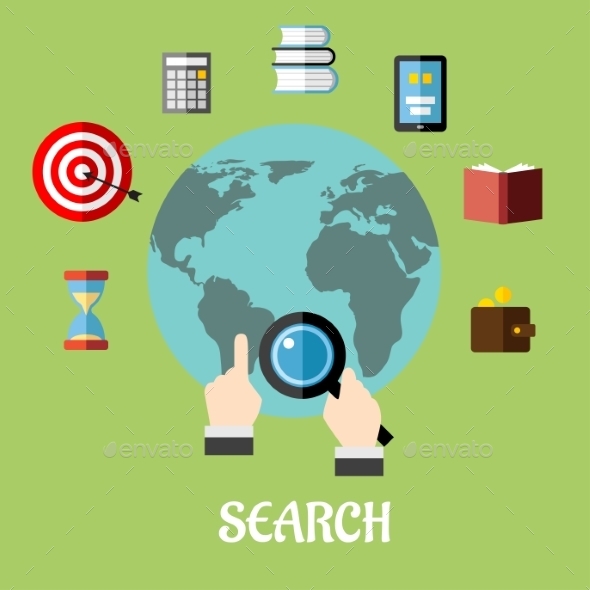 GraphicRiver Man Conducting a Global Search 9471031 GraphicRiver Man Conducting a Global Search 9471031