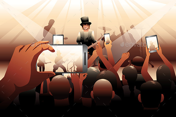 GraphicRiver People in Concert Scene 9471209 GraphicRiver People in Concert Scene 9471209