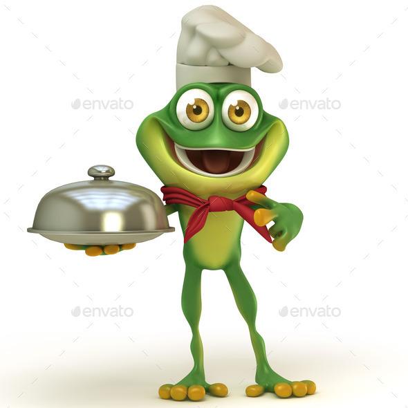 Frog chef with cloche (Misc) Photo Download