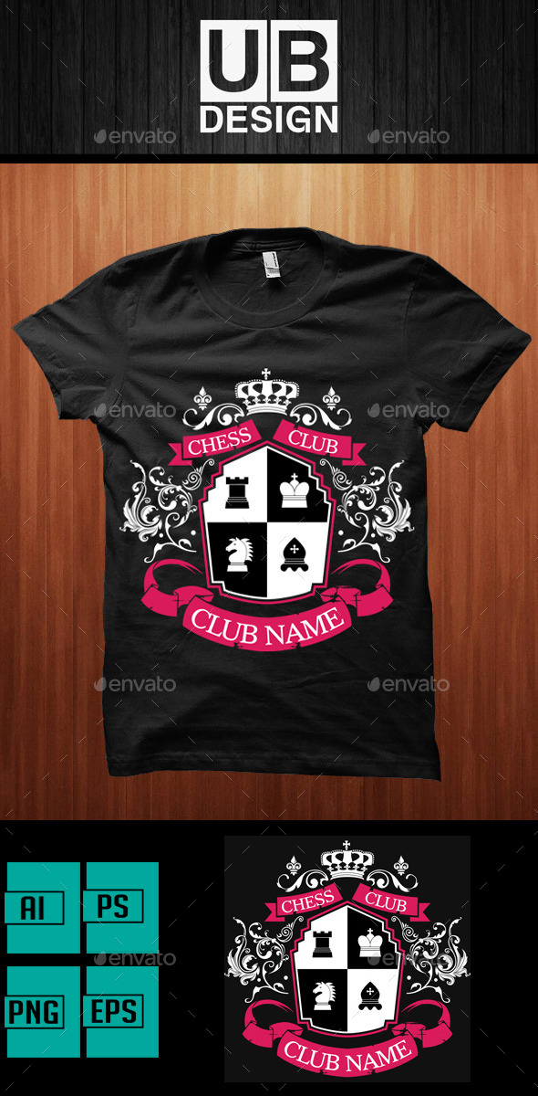 GraphicRiver Academic Shirt Design for Chess Club 9472495 GraphicRiver Academic Shirt Design for Chess Club 9472495
