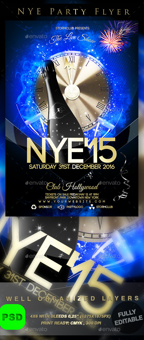 NYE Party Flyer (Events)