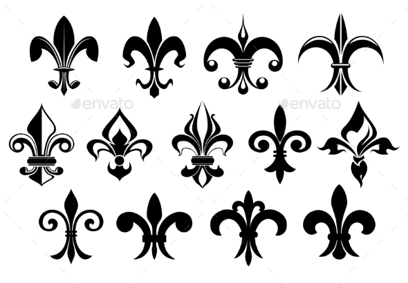 GraphicRiver Fleur De Lys Vintage Design Elements 9473695 GraphicRiver Fleur De Lys Vintage Design Elements 9473695