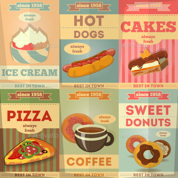 GraphicRiver Food Posters 9474095 GraphicRiver Food Posters 9474095
