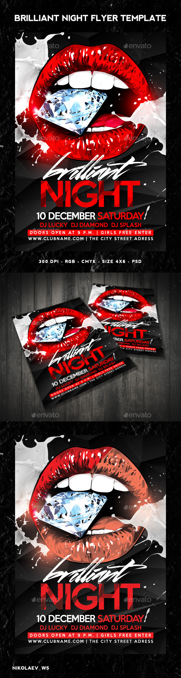 GraphicRiver Brilliant Night Flyer 9442631 GraphicRiver Brilliant Night Flyer 9442631