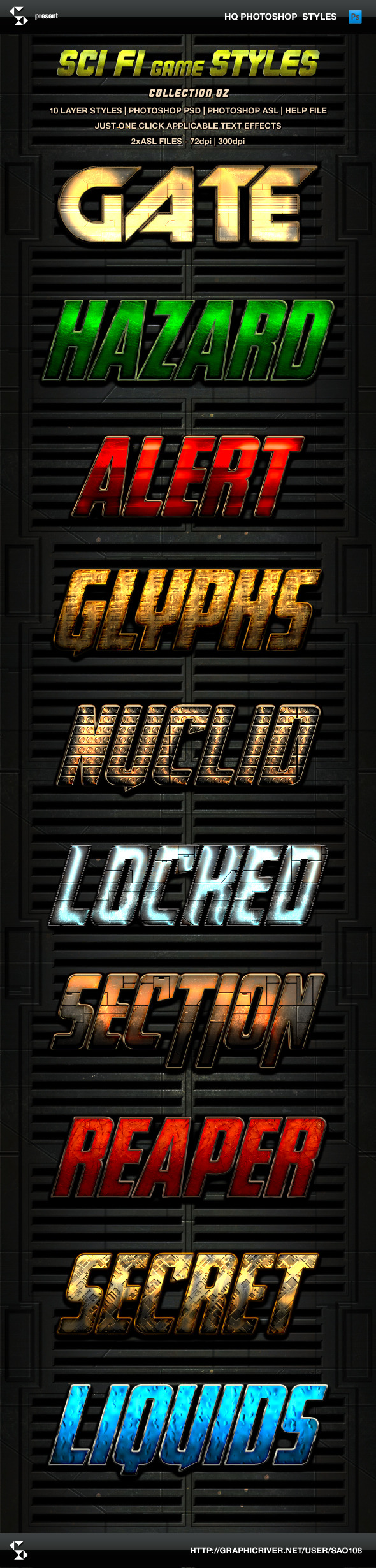 GraphicRiver Sci-fi Game Styles Collection 2 9474823 GraphicRiver Sci-fi Game Styles Collection 2 9474823