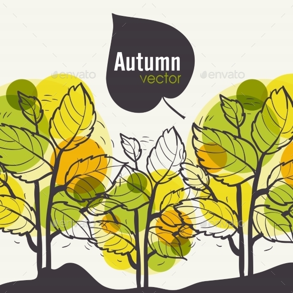 GraphicRiver Autumn Tree Background 9475162 GraphicRiver Autumn Tree Background 9475162