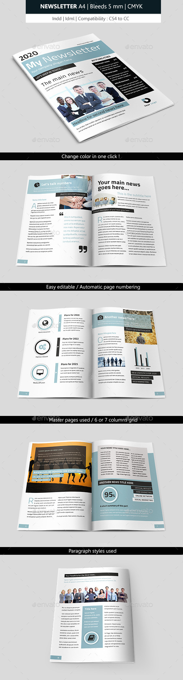 GraphicRiver Business Indesign Newsletter Template 9475285 GraphicRiver Business Indesign Newsletter Template 9475285
