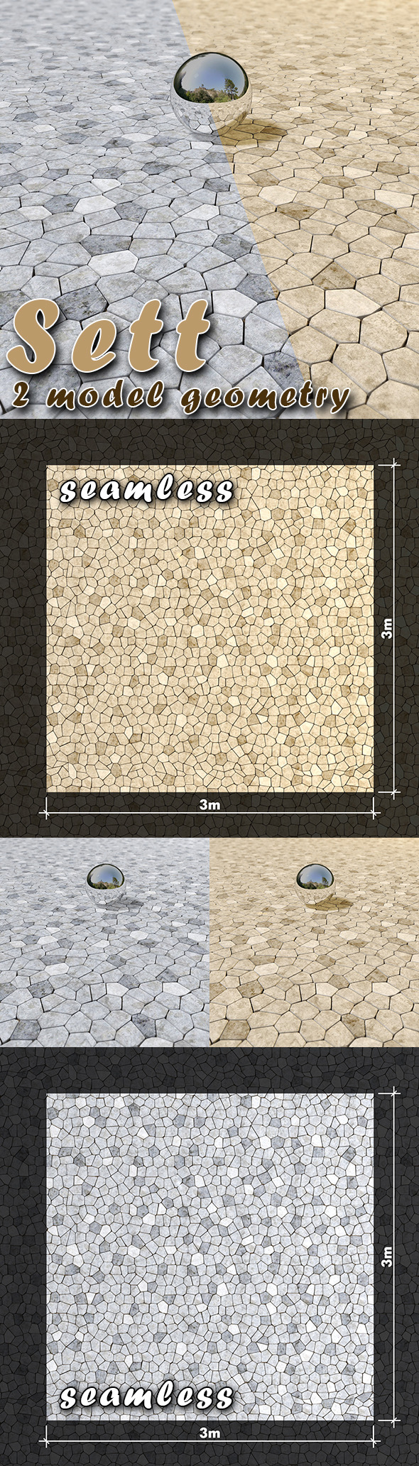 3DOcean Sett Paving blocks 3D model geometry 9475302 3DOcean Sett Paving blocks 3D model geometry 9475302