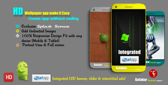 CodeCanyon HD wallpaper app with integrated Startapp 9446117 CodeCanyon HD wallpaper app with integrated Startapp 9446117