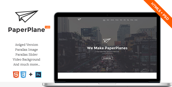 PaperPlane - HTML5 Portfolio Template