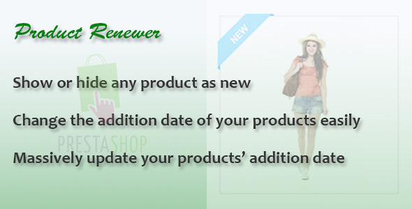 Product Renewer for PrestaShop Product Renewer for PrestaShop
