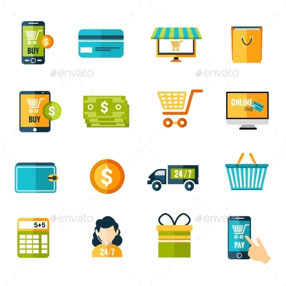 E-Commerce Icons Set (Commercial / Shopping)