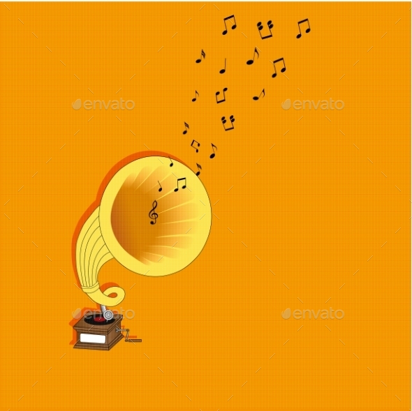 GraphicRiver Gramophone 9477432 GraphicRiver Gramophone 9477432