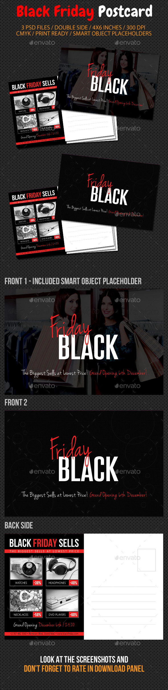 GraphicRiver Black Friday Postcard Template V01 9478970 GraphicRiver Black Friday Postcard Template V01 9478970