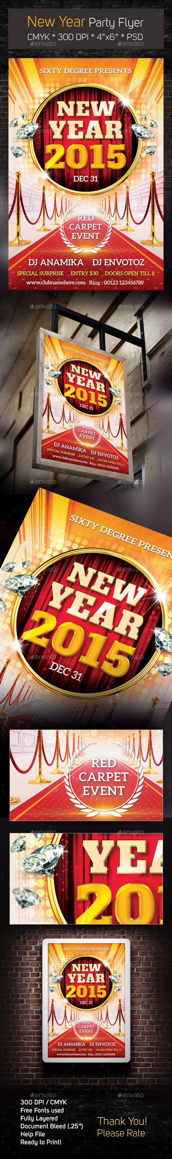 GraphicRiver New Year Event Flyer 9407299 GraphicRiver New Year Event Flyer 9407299