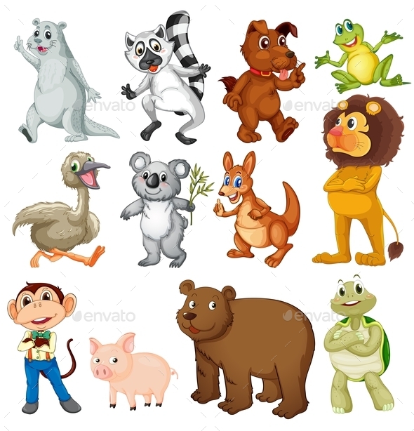 GraphicRiver Land Animals 9482342 GraphicRiver Land Animals 9482342