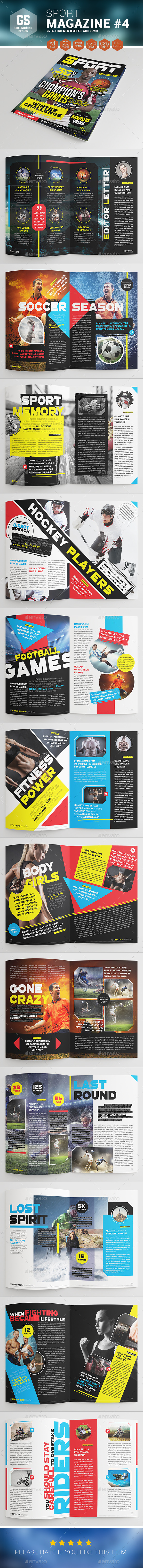 GraphicRiver Sport Magazine #4 9482475 GraphicRiver Sport Magazine #4 9482475