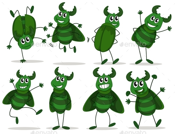 GraphicRiver Green Bugs 9482519 GraphicRiver Green Bugs 9482519