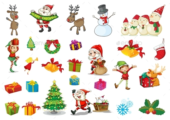 GraphicRiver Christmas Set 9482769 GraphicRiver Christmas Set 9482769