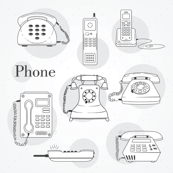 GraphicRiver Phone Set 9484395 GraphicRiver Phone Set 9484395
